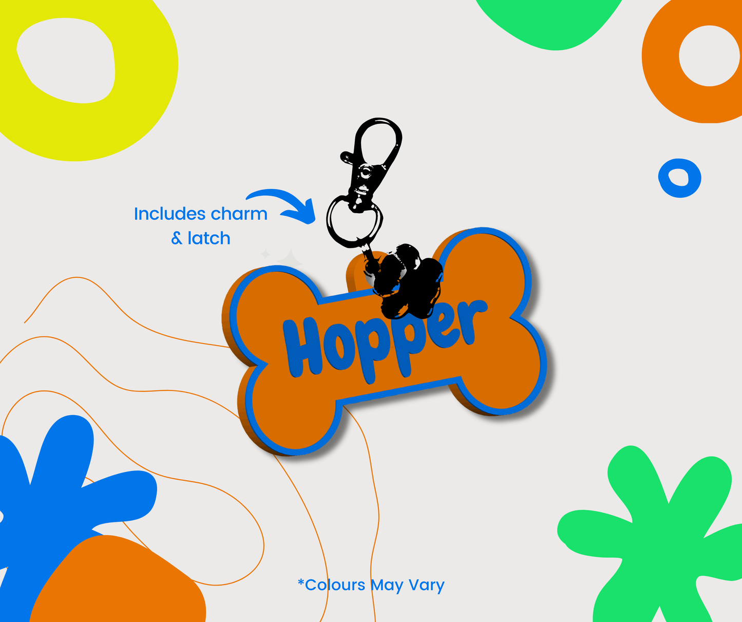 Personalised Dog Tag with Mobile Number Engraving