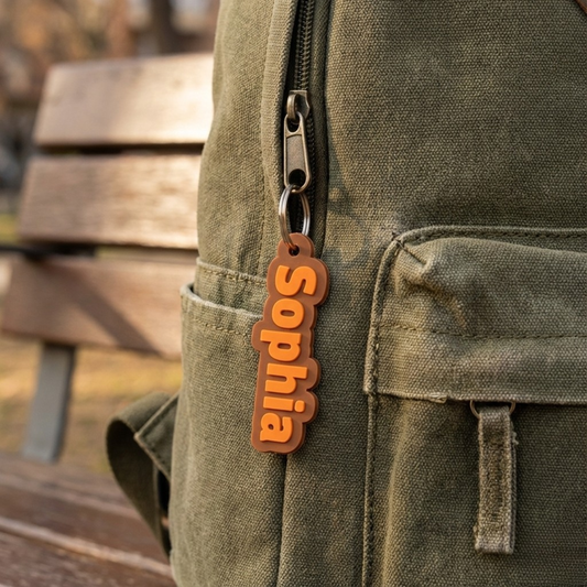 Personalised Keychain with Multiple Fonts